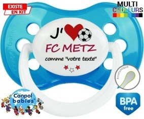 J'aime fc metz + prénom: Sucette Anatomique-su7.fr