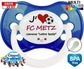 J'aime fc metz + prénom: Sucette Anatomique-su7.fr