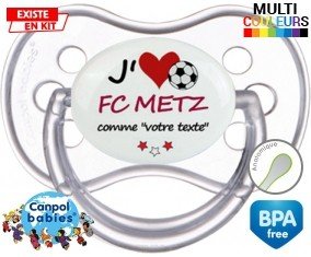 J'aime fc metz + prénom: Sucette Anatomique-su7.fr