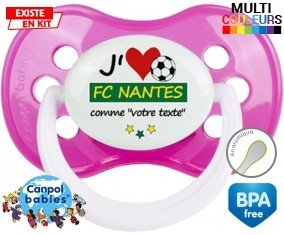 J'aime fc nantes + prénom: Sucette Anatomique-su7.fr