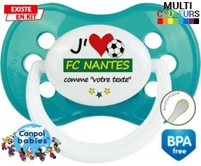 J'aime fc nantes + prénom: Sucette Anatomique-su7.fr