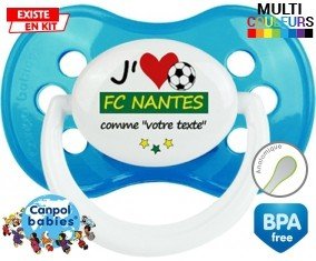 J'aime fc nantes + prénom: Sucette Anatomique-su7.fr