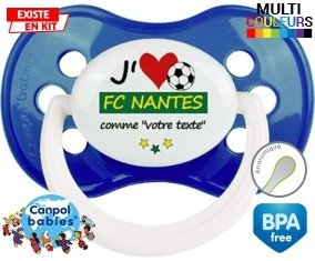 J'aime fc nantes + prénom: Sucette Anatomique-su7.fr