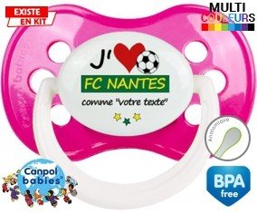 J'aime fc nantes + prénom: Sucette Anatomique-su7.fr