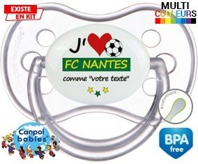 J'aime fc nantes + prénom: Sucette Anatomique-su7.fr