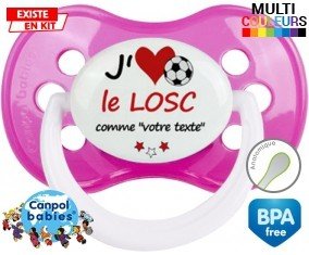 J'aime le losc + prénom: Sucette Anatomique-su7.fr