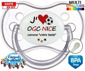 J'aime ogc nice + prénom: Sucette Anatomique-su7.fr