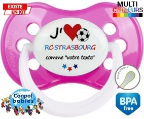 J'aime rc strasbourg + prénom: Sucette Anatomique-su7.fr