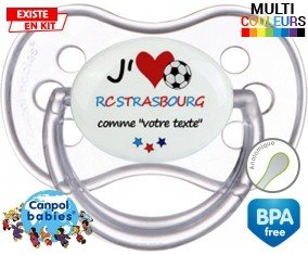 J'aime rc strasbourg + prénom: Sucette Anatomique-su7.fr