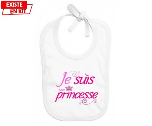 Je suis une princesse: Bavoir bébé-su7.fr