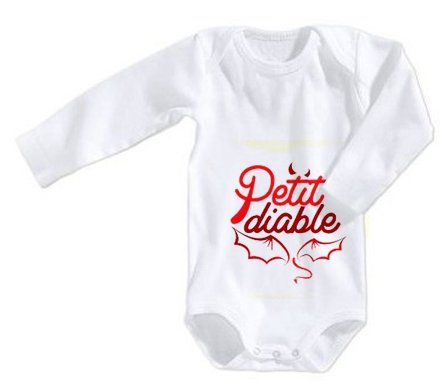 Body Bebe Personnalise Petit Diable