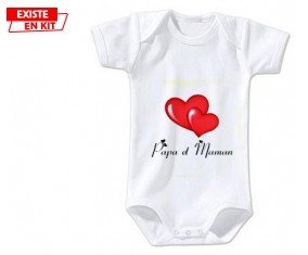 Papa Maman Cœur style2: Body bébé-su7.fr