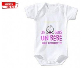 Je suis un bébé qui assure style1: Body bébé-su7.fr