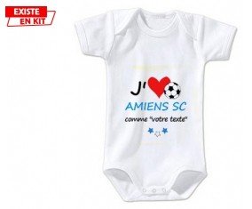 J'aime amiens sc + prénom: Body bébé-su7.fr