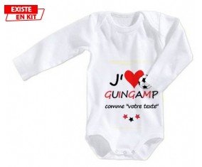 J'aime guingamp + prénom: Body bébé-su7.fr