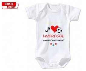 J'aime liverpool + prénom: Body bébé-su7.fr