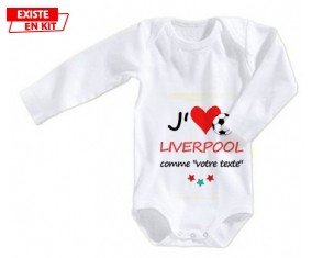 J'aime liverpool + prénom: Body bébé-su7.fr