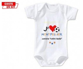 J'aime montpellier + prénom: Body bébé-su7.fr