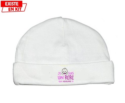 Je suis un bébé qui assure style1: Bonnet bébé-su7.fr