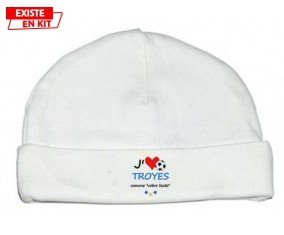 J'aime troyes + prénom: Bonnet bébé-su7.fr