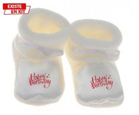 Happy birthday style2: Chausson bébé-su7.fr