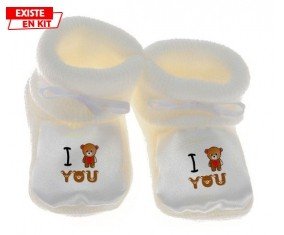 I love you ours: Chausson bébé-su7.fr