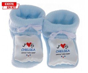 J'aime chelsea + prénom: Chausson bébé-su7.fr