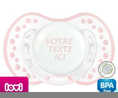 Sucette Retro-blanc-rose-tendre classique Lovi Dynamic en couleurs