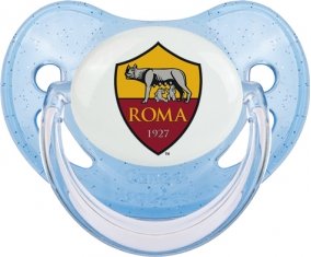 As Roma : Sucette Bleue à paillette embout physiologique