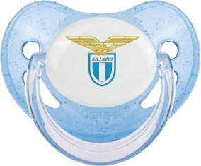 Società Sportiva Lazio : Sucette Bleue à paillette embout physiologique