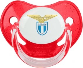 Società Sportiva Lazio : Sucette Rouge à paillette embout physiologique