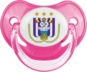 Royal Sporting Club Anderlecht : Sucette Rose classique embout physiologique