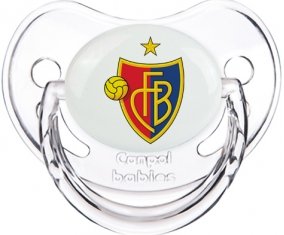 FC Bâle : Sucette Transparent classique embout physiologique