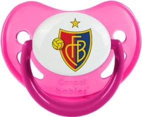 FC Bâle : Sucette Rose phosphorescente embout physiologique