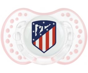 Club Atlético de Madrid + prénom : 0/6 mois - Retro-blanc-rose-tendre classique embout Lovi Dynamic