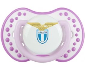 Società Sportiva Lazio + prénom : 0/6 mois - Blanc-mauve classique embout Lovi Dynamic