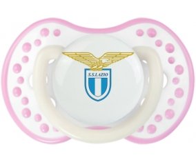 Società Sportiva Lazio + prénom : 0/6 mois - Blanc-rose phosphorescente embout Lovi Dynamic