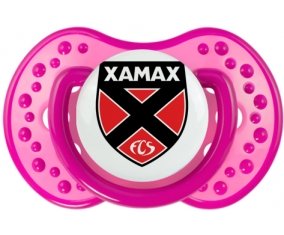 Neuchâtel Xamax + prénom : 0/6 mois - Rose classique embout Lovi Dynamic