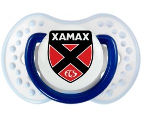 Neuchâtel Xamax + prénom : 0/6 mois - Marine-blanc-bleu classique embout Lovi Dynamic