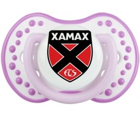 Neuchâtel Xamax + prénom : 0/6 mois - Blanc-mauve classique embout Lovi Dynamic