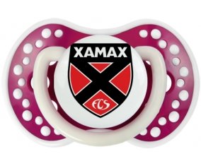 Neuchâtel Xamax + prénom : 0/6 mois - Fuchsia phosphorescente embout Lovi Dynamic