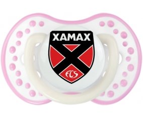 Neuchâtel Xamax + prénom : 0/6 mois - Blanc-rose phosphorescente embout Lovi Dynamic