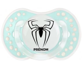 Spiderman araignée + prénom : 0/6 mois - Retro-turquoise-lagon classique embout Lovi Dynamic