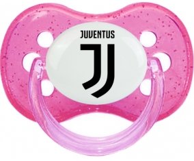 Juventus Football Club + prénom : Rose à paillette embout cerise