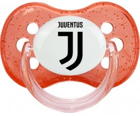 Juventus Football Club + prénom : Rouge à paillette embout cerise