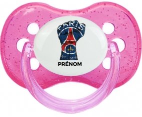 Force Paris saint-germain + prénom : Rose à paillette embout cerise