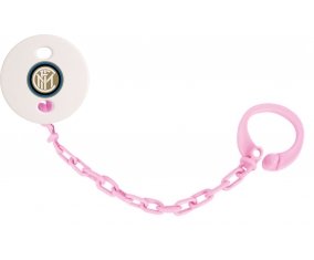 Attache-tétine Inter de Milan couleur Rose clair