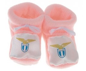 Chausson bébé Società Sportiva Lazio de couleur Rose