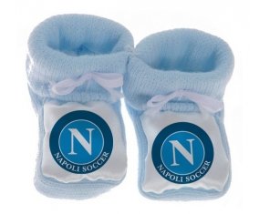 Chausson bébé Napoli Soccer de couleur Bleu