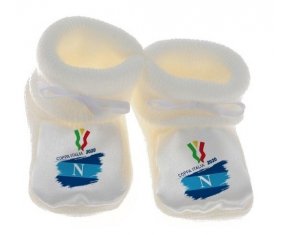 Chausson bébé Coppa Italia 2020 Napoli de couleur Blanc